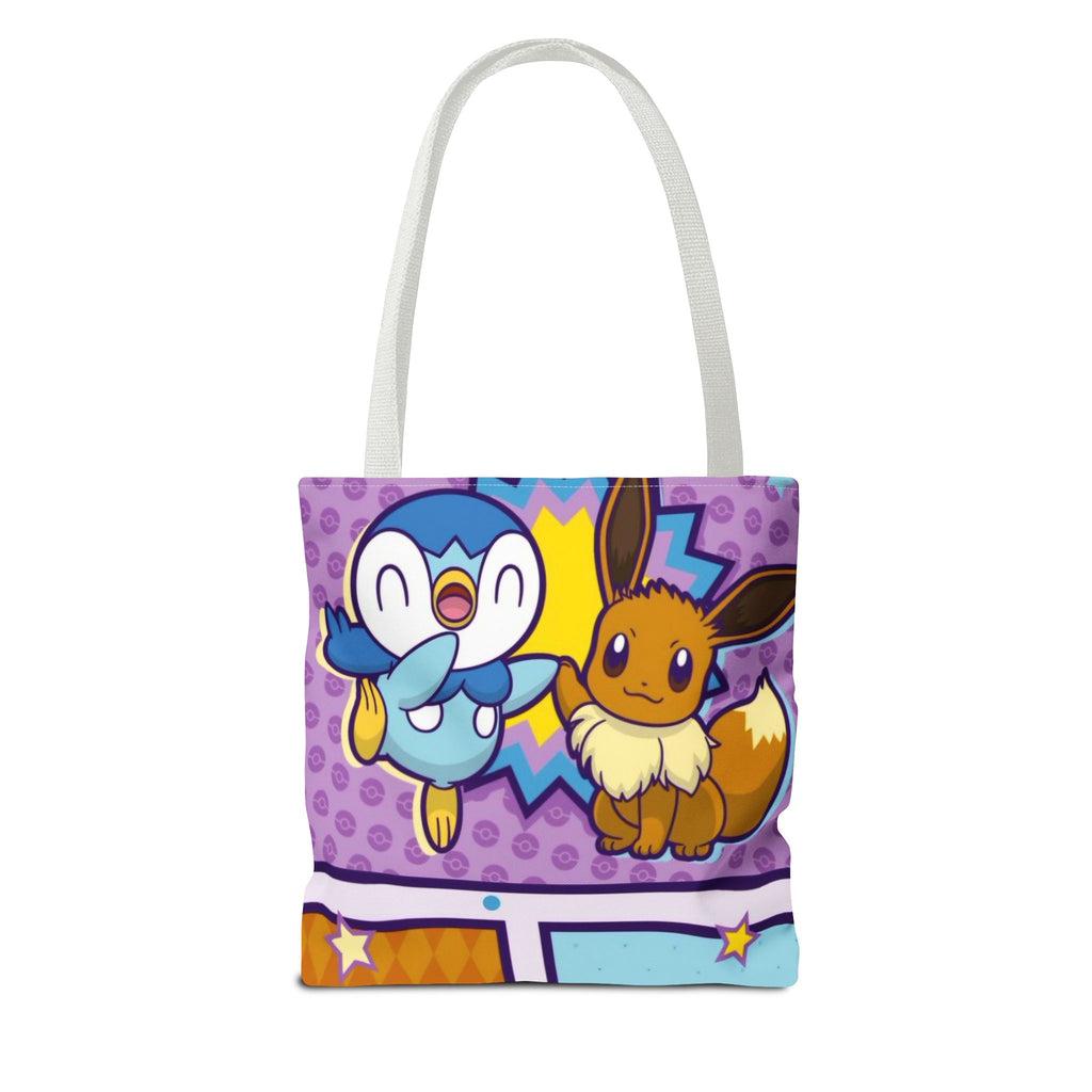 Cute Piplp & Evee Cartoon Tote Bag — Anime Pokmon AOP Canvas Bag