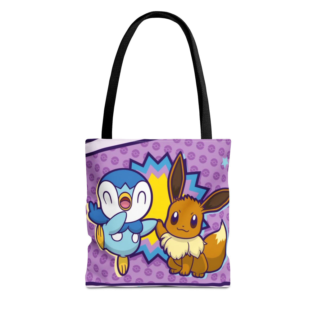 Cute Piplp & Evee Cartoon Tote Bag — Anime Pokmon AOP Canvas Bag