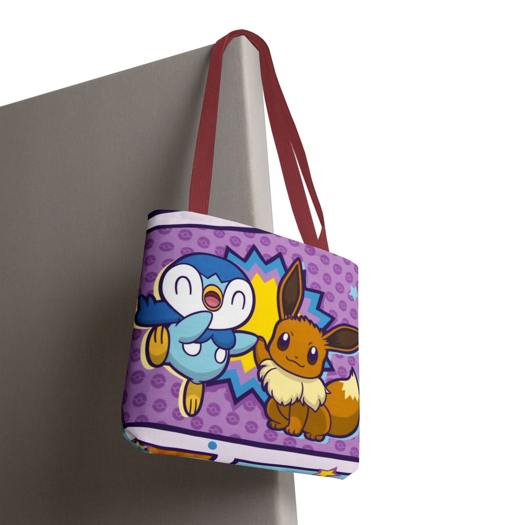 Cute Piplp & Evee Cartoon Tote Bag — Anime Pokmon AOP Canvas Bag