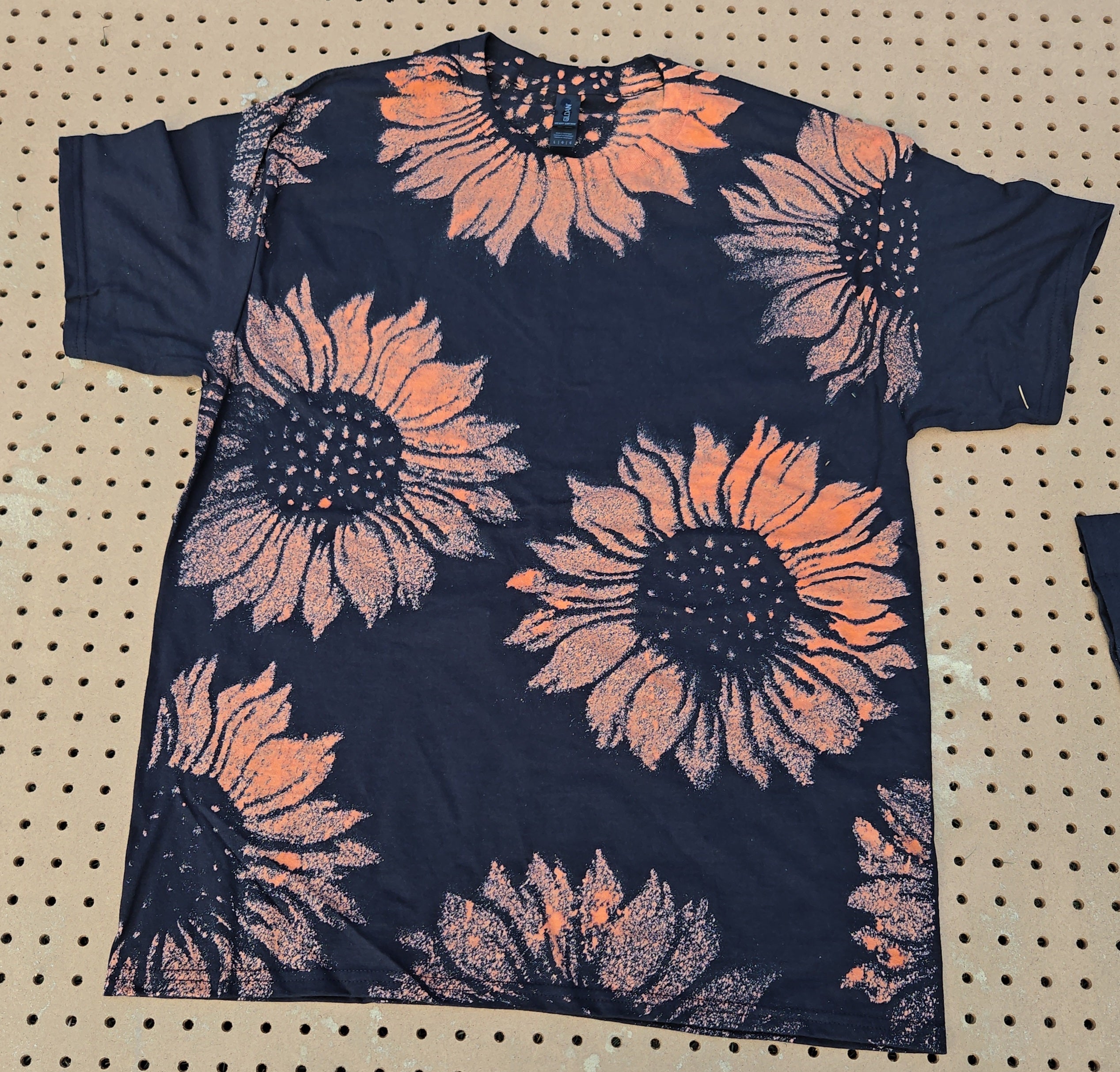 Sunflower Bleach Dye Tshirts