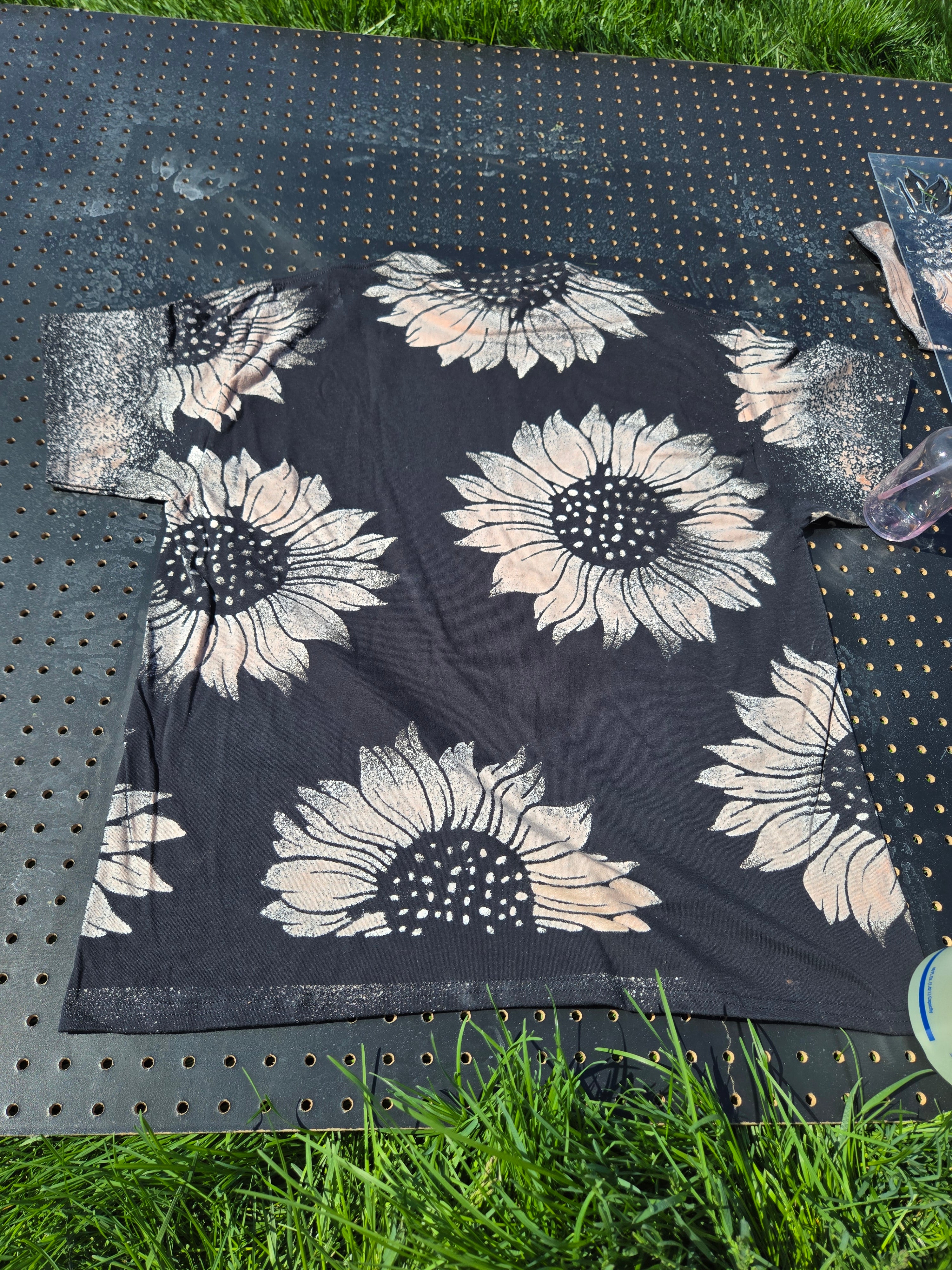 Sunflower Bleach Dye Tshirts