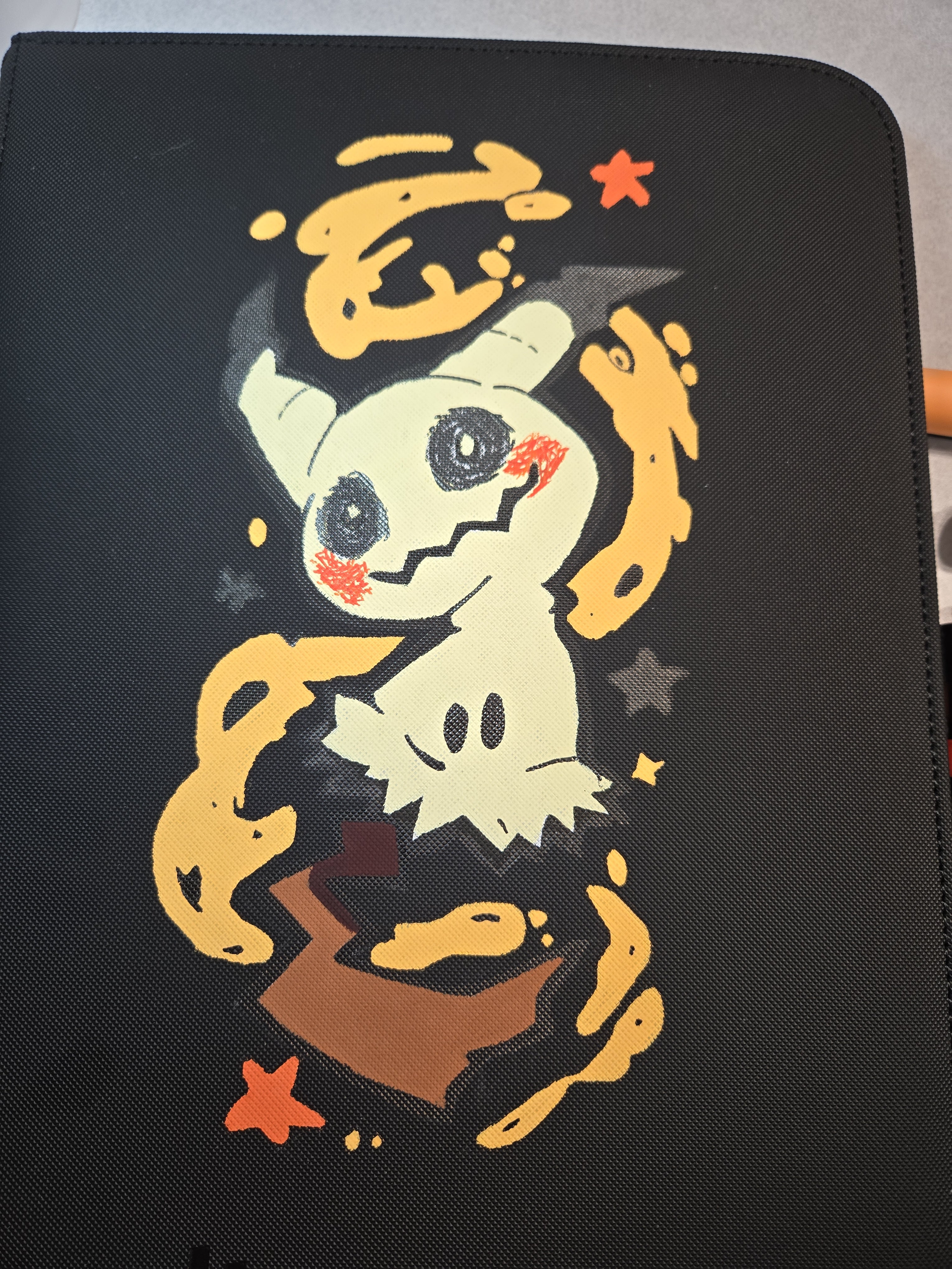 Hand Painted Mimikyu VaultX Binder One of a Kind Pokemon Card Binder – The Paint Penguin