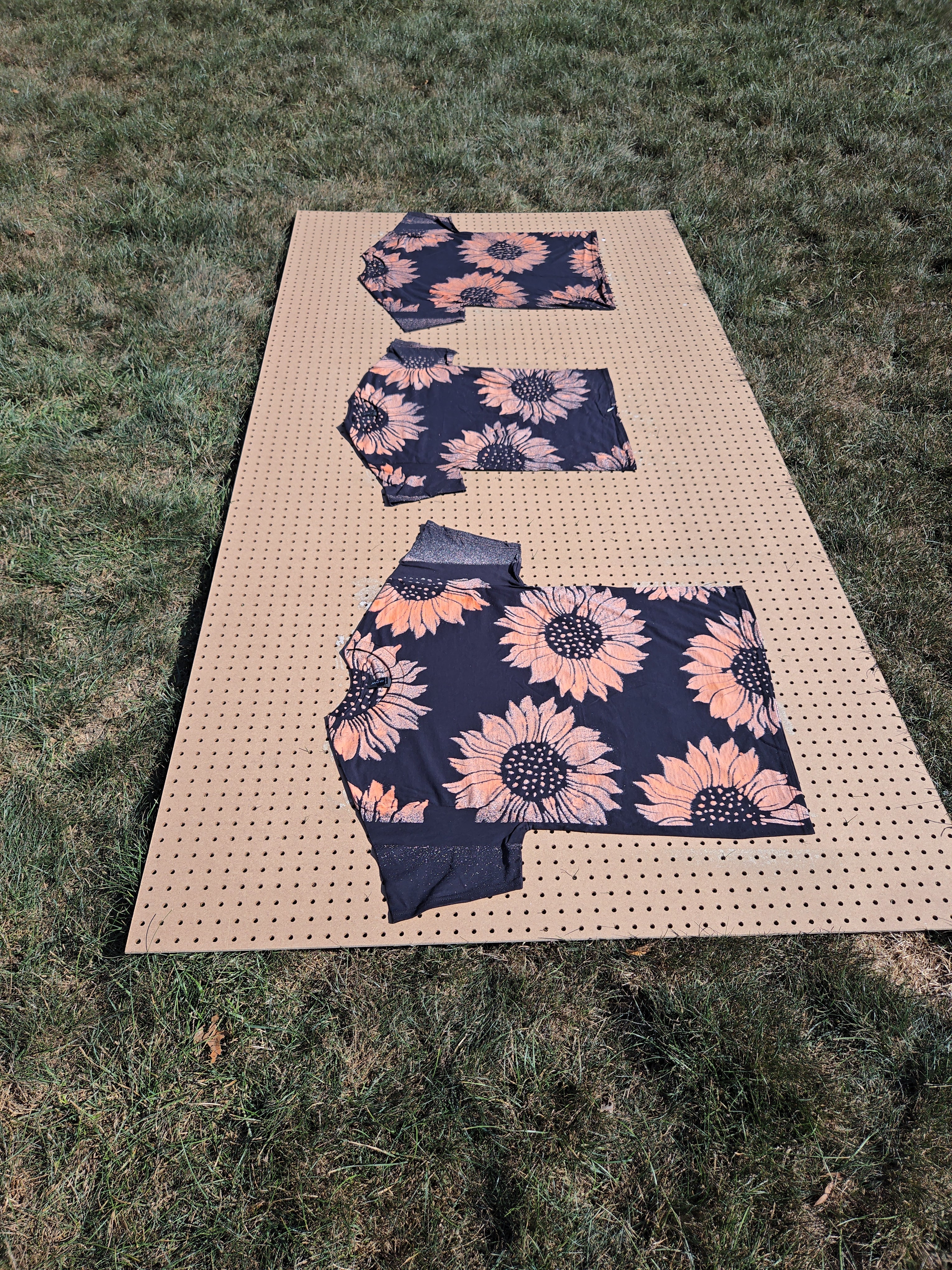 Sunflower Bleach Dye Tshirts